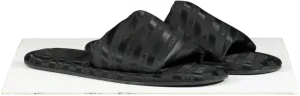 Balenciaga Black Hotel Logo Slides UK 6 EU 39 