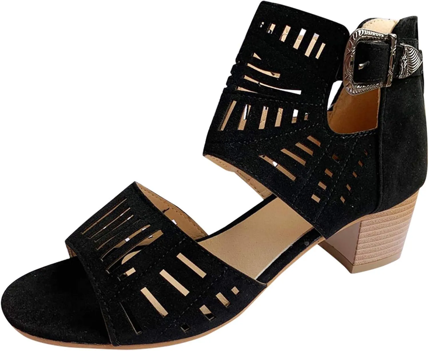 Dress Sandals for Women, Sandals Women Rhinestones Comfy Ankle Sandal Bling Hollow Out Shoes Casual Sandals
