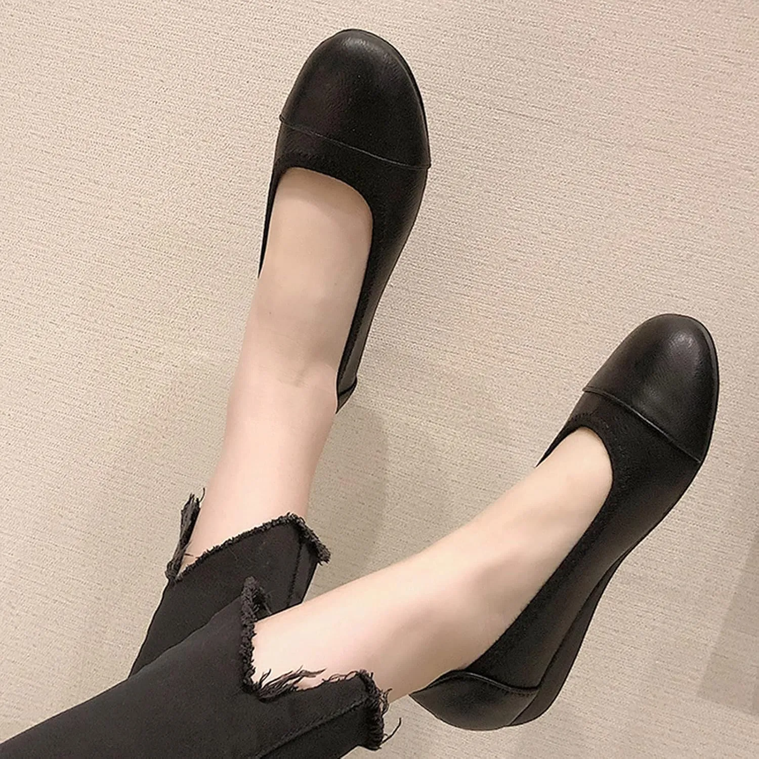 Flat Shoes for Women Dressy Comfortable Ballet Flats Round Toe Slip on Shoes Work Office Shoes Dress Flats