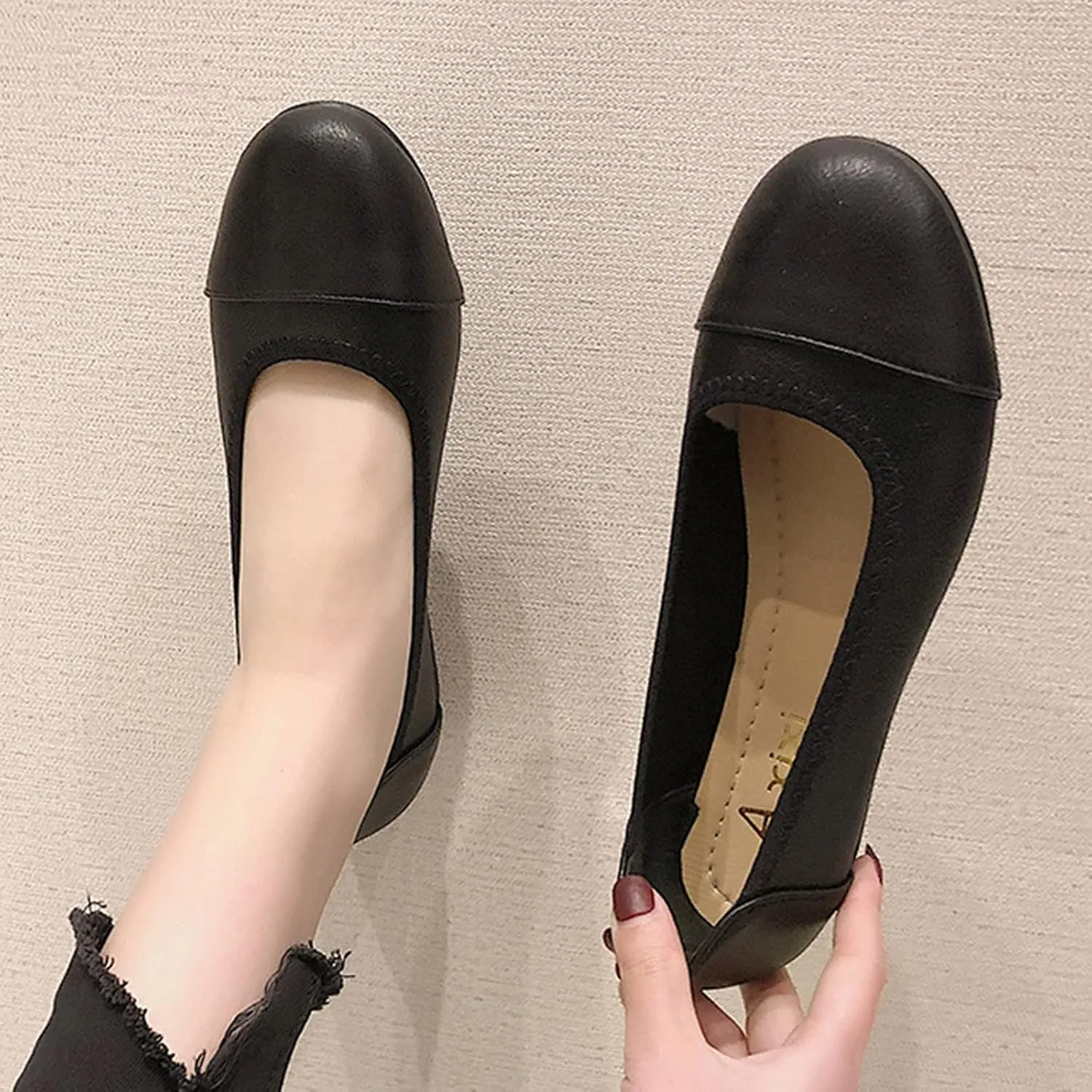 Flat Shoes for Women Dressy Comfortable Ballet Flats Round Toe Slip on Shoes Work Office Shoes Dress Flats