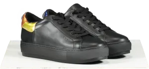 Kurt Geiger Black Laney Eagle Rainbow Detail Trainers UK 5 EU 38 