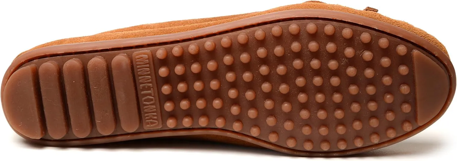 Minnetonka Womens Thunderbird Animikii Hardsole  Moccasins for Women with a Classic Leather Moccasin Silhouette, Cushioned Footbed, and Beaded Moccasin Design
