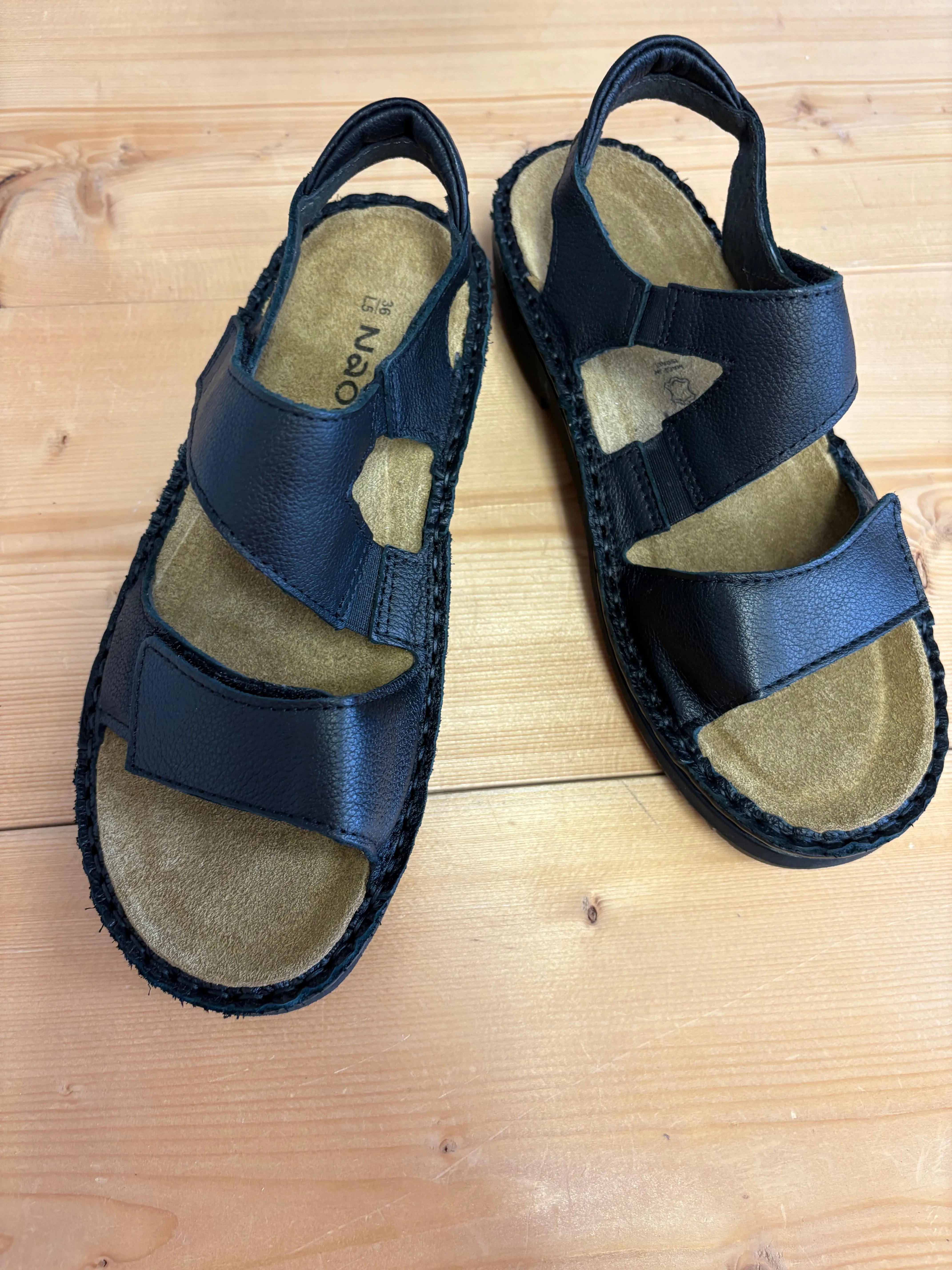 Naot Leather Sandal: Enid Black