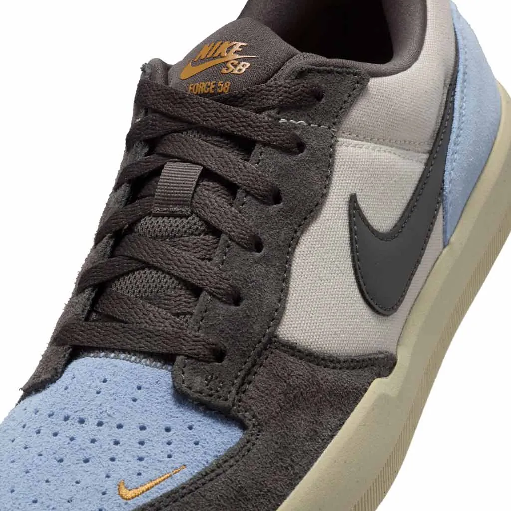 NIKE SB FORCE 58 - LIGHT OREWOOD BROWN/MEDIUM ASH-PSYCHIC BLUE