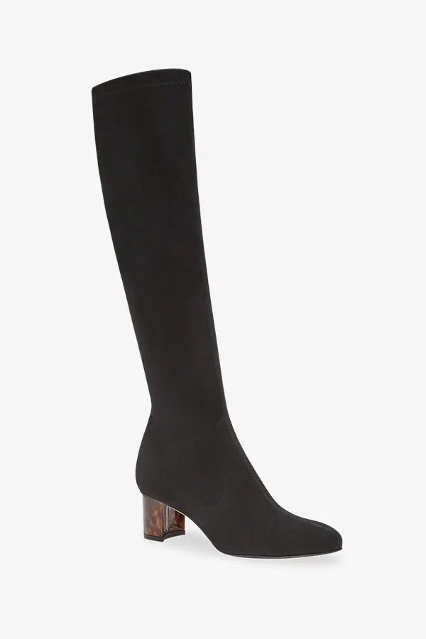 Sarah Flint Alexandra 50 Boot :: Black Stretch Suede
